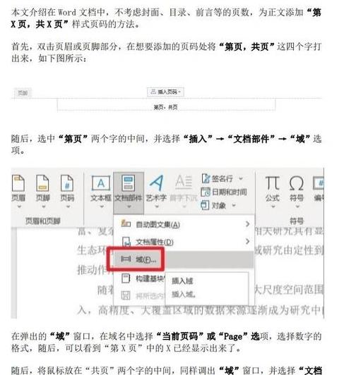 Word文档页码添加与设置技巧指南